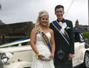 Cornet Bradey Maxwell collecting his Lass Jade for the Cornets Ball
