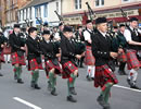 Pipe bands on Annan high street