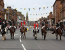 Principals riding down Annan High Street