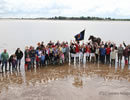 Everyone on Altar Stane visit