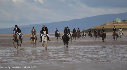 Cavalcade cross the Solway Shore
