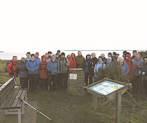 Annan Walking Group on the Annan Shore Walk