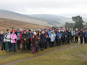 Annan Walking Group on a Moffat Walk