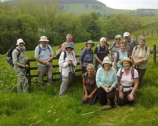 Annan Walking Group walking Around Moffat