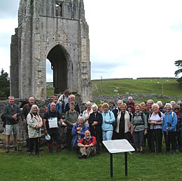 Annan Walking Group walk by Shap Abbey